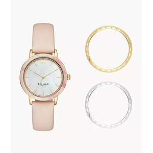 NWT Women's Kate Spade New York Metro Scallop Three-Hand Interchangeable Watch